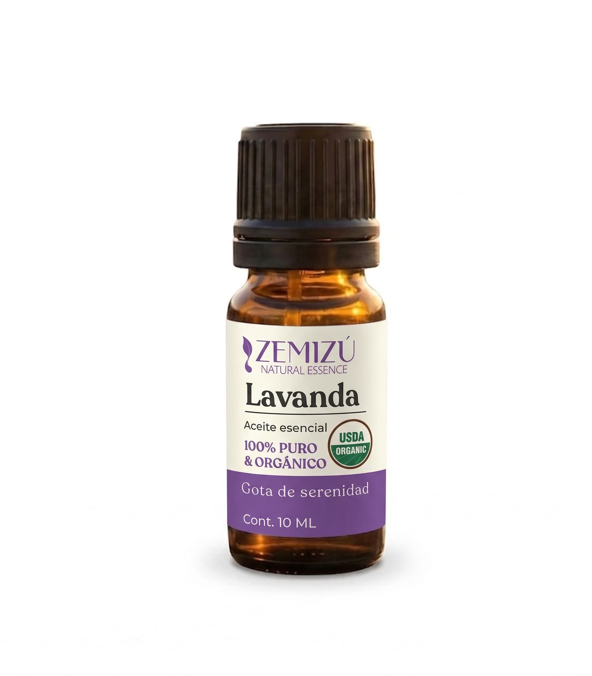 Aceite esencial lavanda fondo blanco Aceite Esencial de Lavanda Orgánico - Imagen 1